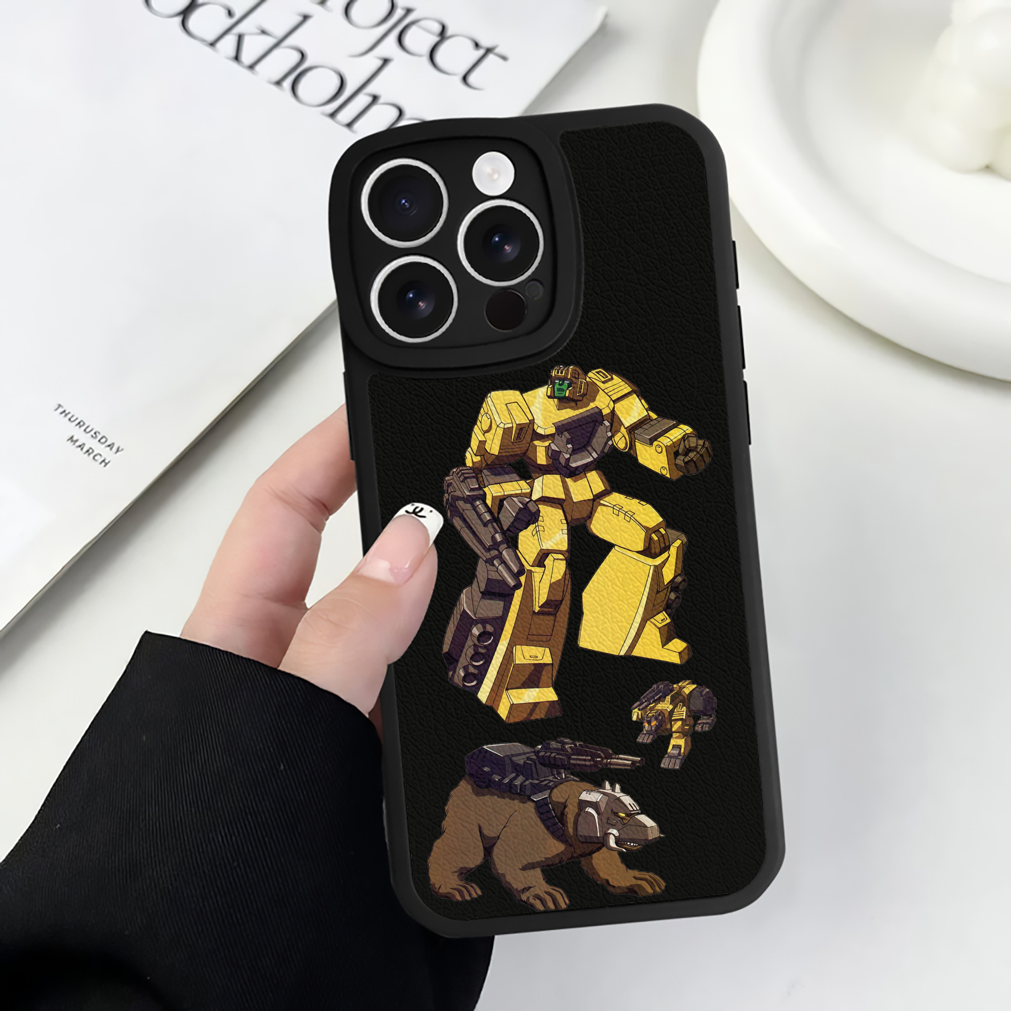 （画像用）  【iPhone 16シリーズ対応】シリコンスマホケース（レザー調） 材質：シリコン